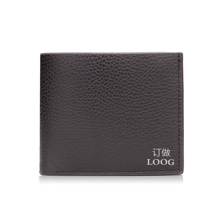 브라운 페블 쇼트 지갑