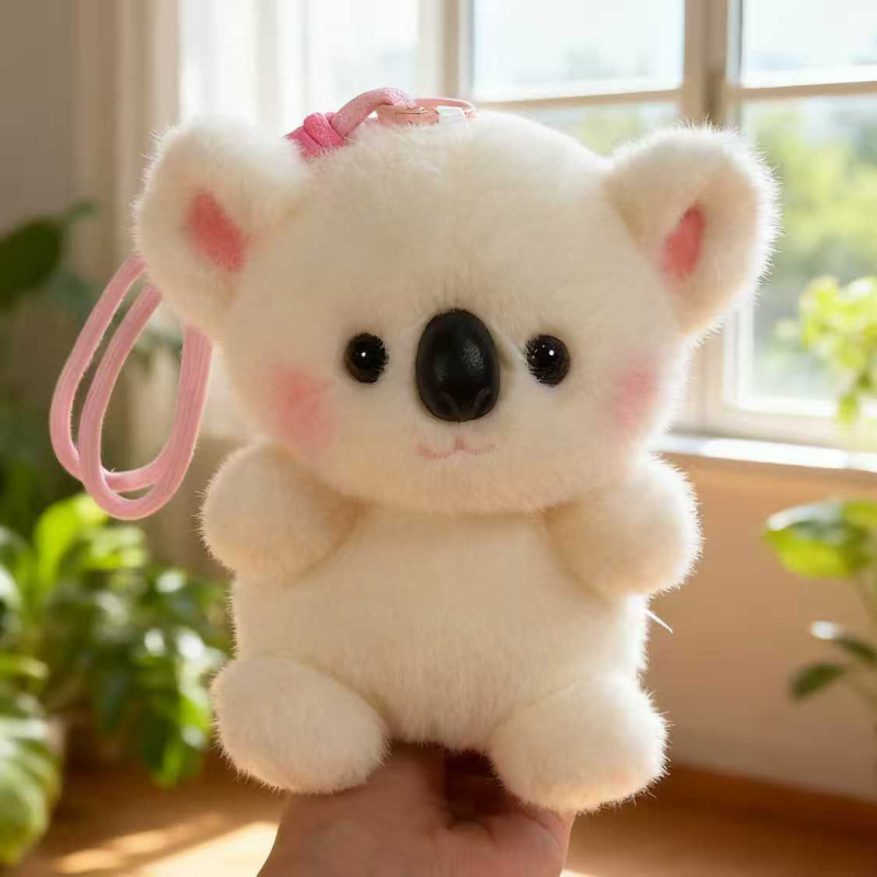 New Portable Plush Toy Pendant Panda Doll Cute Pet Figurine Plush Toy Animal Desk Companion