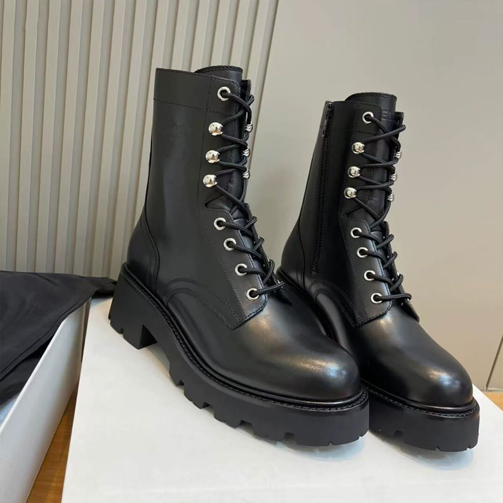 de Mercury Arc Triomphe British Style Women's Martin 2025 Autumn/Winter New Side Zipper Retro Thick-Soled Round-Toe Fashion_voghion.com