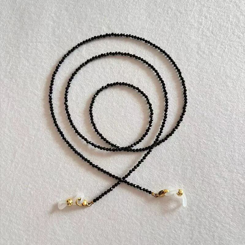 Cross-Border Black Pointed Crystal Glasses Chain for Women, Celebrity Style, Internet Celebrity Retro Style Decorative Eye Anti-Drop Rope Hanging Chain Cross-Border Black Pointed Crystal Glasses Chain for Women, Celebrity Style, Internet Celebrity Retro Style Decorative Eye Anti-Drop Rope Hanging Chain
