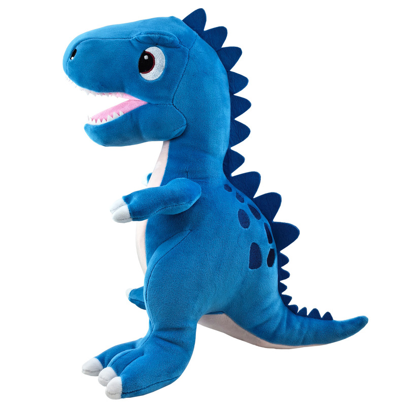 国境を越えた新製品ブルータイランノサウルス BlueTyrannosaurus ぬいぐるみ恐竜人形かわいい|undefined