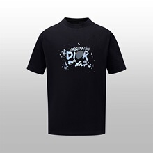 D家高级感重磅纯棉针织潮牌短袖T恤男士夏季宽松休闲ins半袖体恤