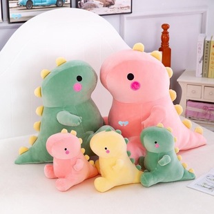 Dinosaur Soft Toys Cute Dino Ragdoll Sleeping Plushie Pillow