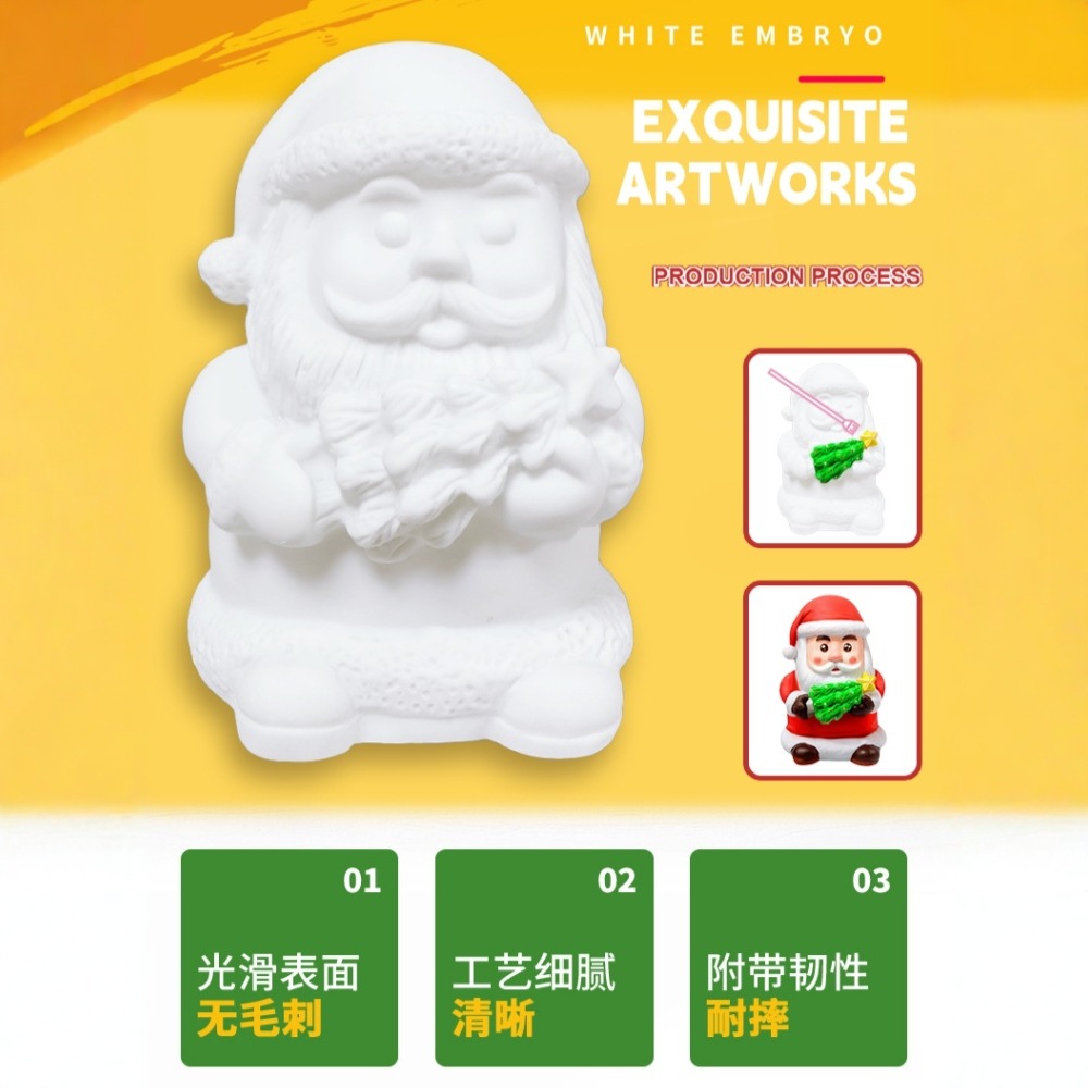 Graffiti transfronterizo juguetes de Navidad para niños pintados depósito de ahorro para ancianos pintados de pintura DIY ciervo depósito de ahorro manual