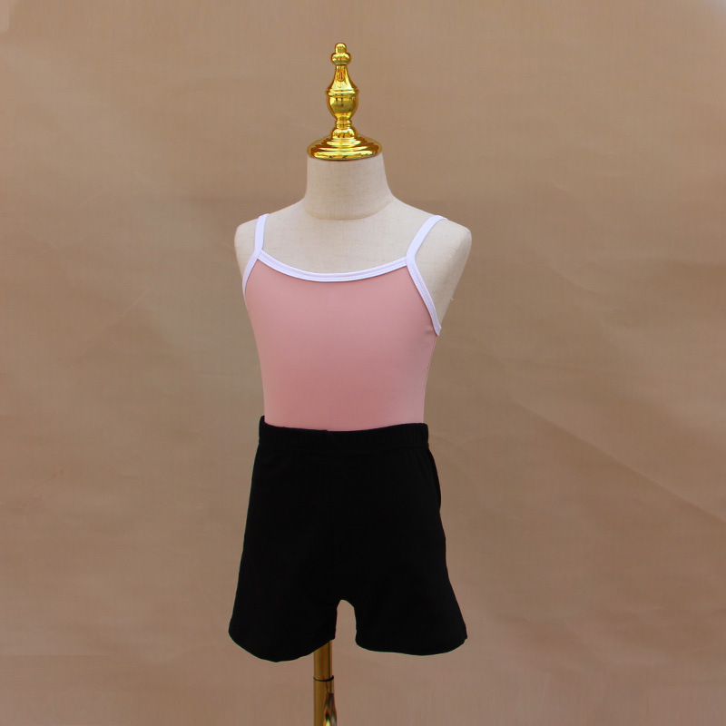 子供のダンス服の女の子の夏のストラップの連体服の幼児の練習の体操服のバレエの試験級の演出の形の服|undefined