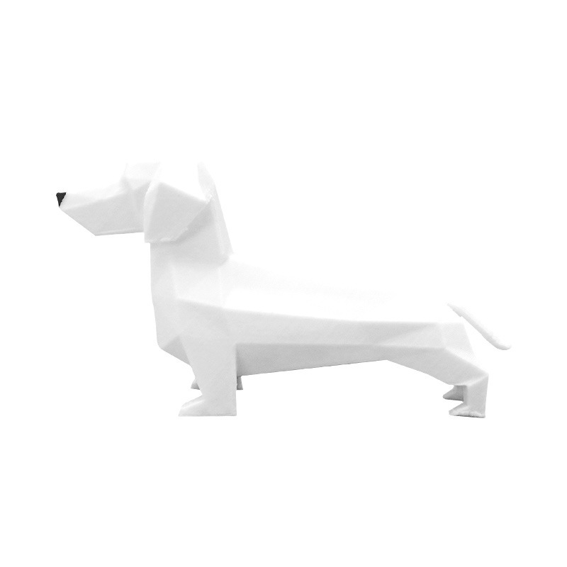 跨境新品多边形腊肠犬创意儿童有趣桌面摆件装饰塑料玩具厂家直销|undefined