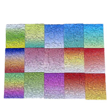 渐变色亚克力板水波纹板条纹板磨砂炫彩杯垫挂件工作牌周边UV印刷