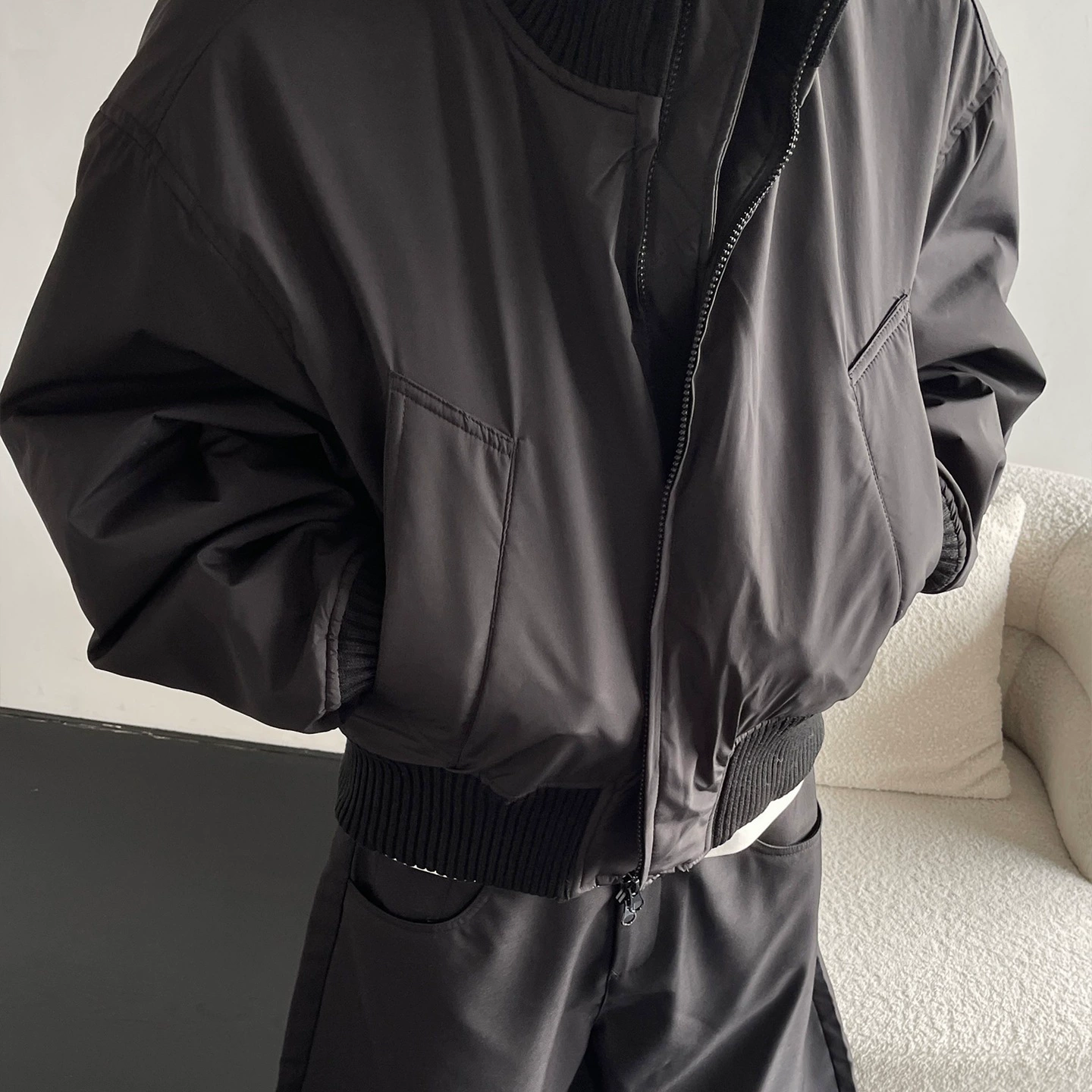 Американская стильная куртка-пилот для мальчиков осень-зима, толстая, VIBE стиль, короткая хлопковая куртка, простая