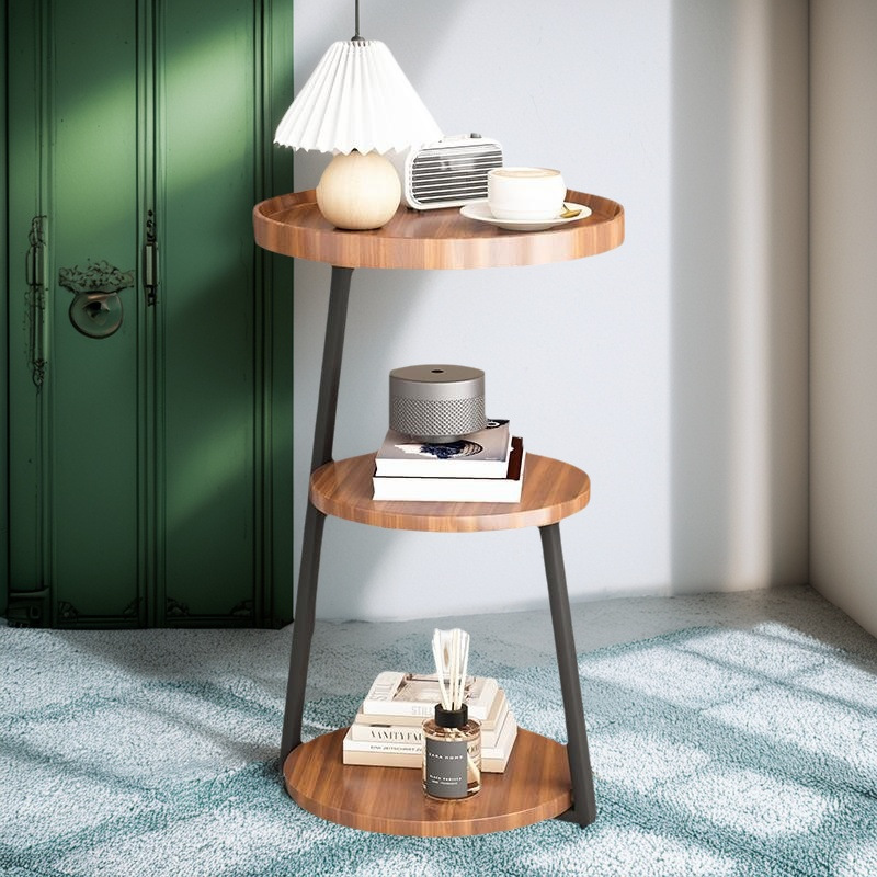 Mesa de té nórdica, sofá, sala de estar, mesas de cabezal de cama, esquina simple, gabinete, pequeña mesa redonda