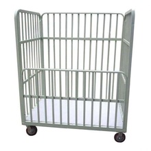 方管大推车服装周转车制衣成品车平板车三层裁片车间手推车搬运车