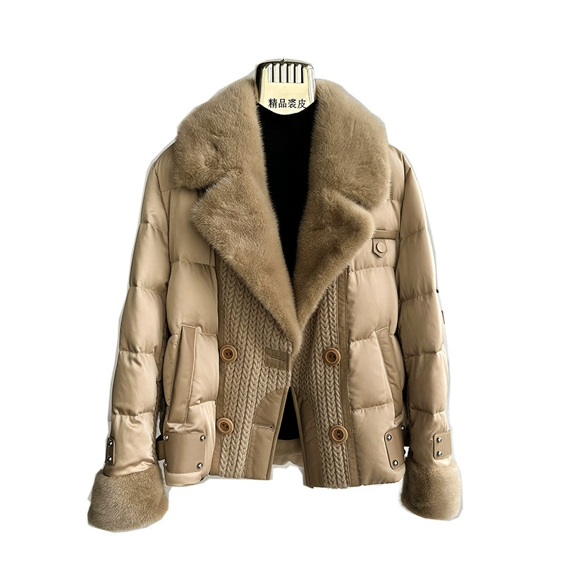 Winter silk lightweight down jacket, goose down