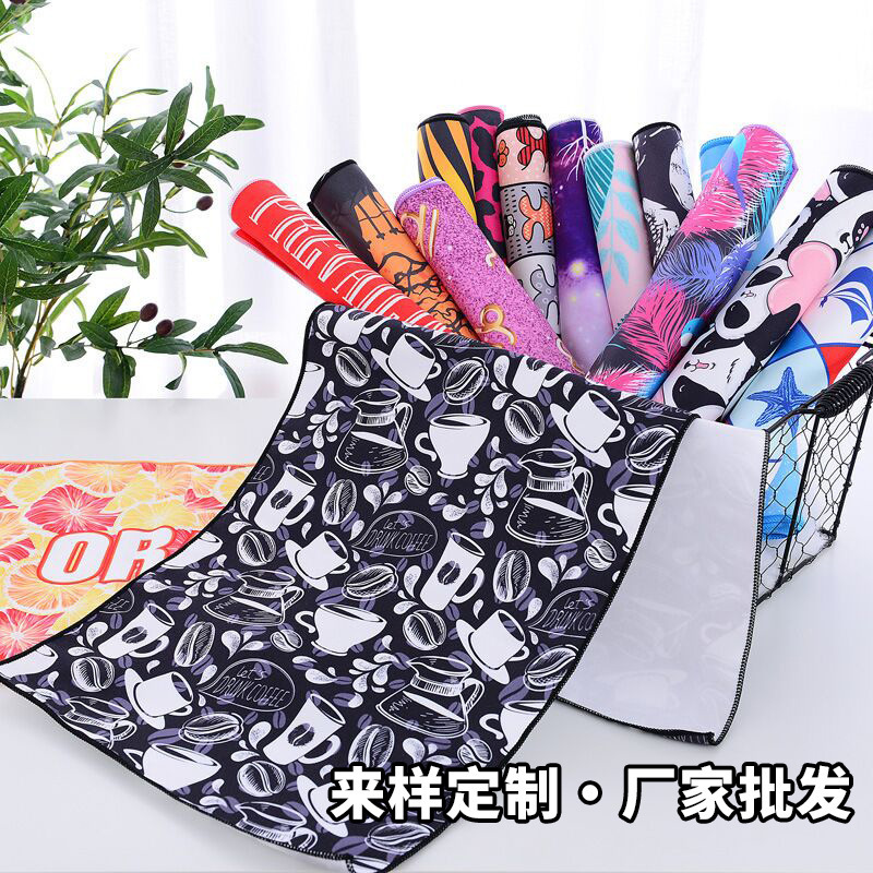 Foreign Trade Cross-border Digital Printing Square Beach Towel Microfiber Towel Sweat Absorbing Sports Double-sided Fleece Outdoor Bath Towel