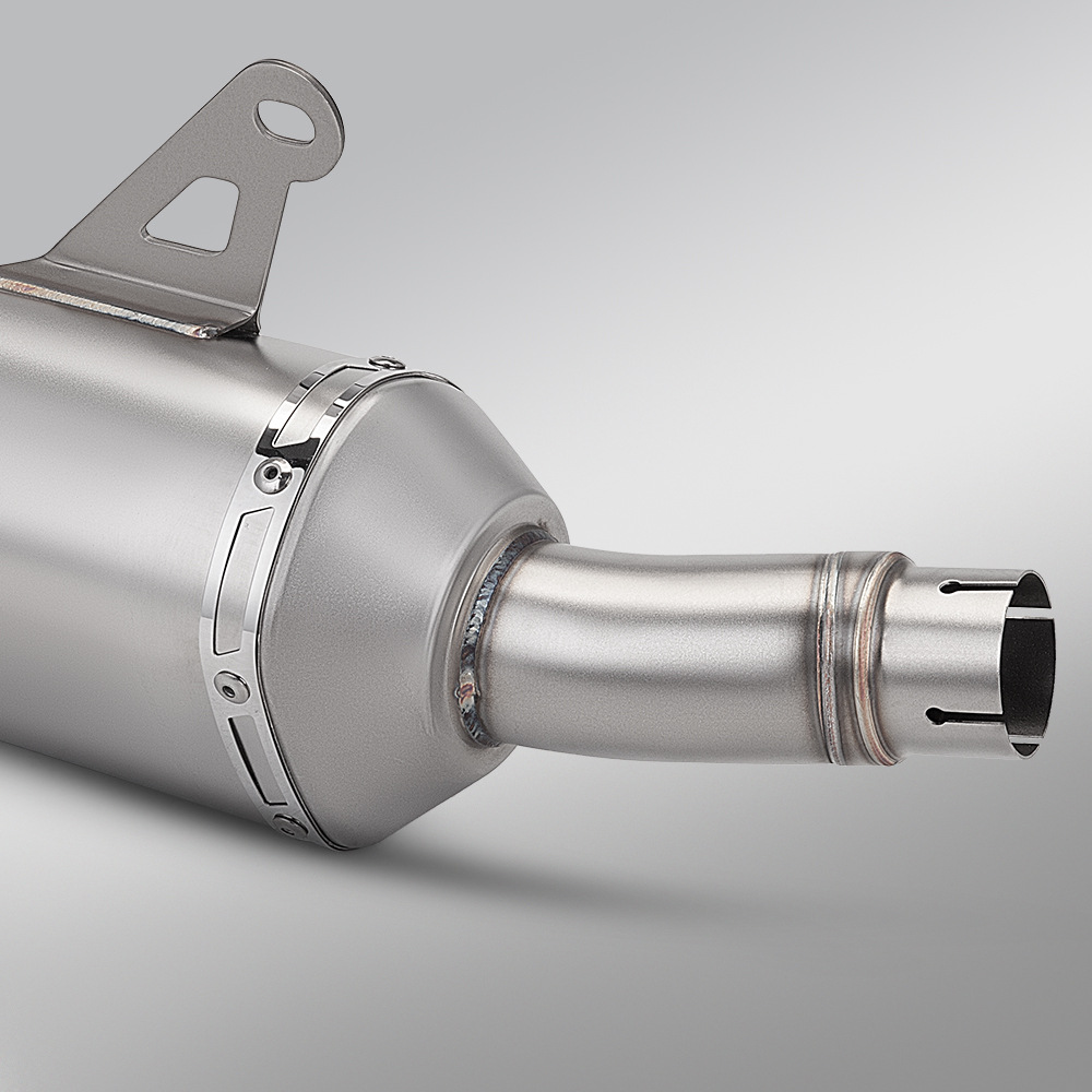 Chunfeng 450Sr Nk Original Interface Integrated Mid-Section and Roman Tail-Section Exhaust Pipe for Motorcycle 450Mt Modification