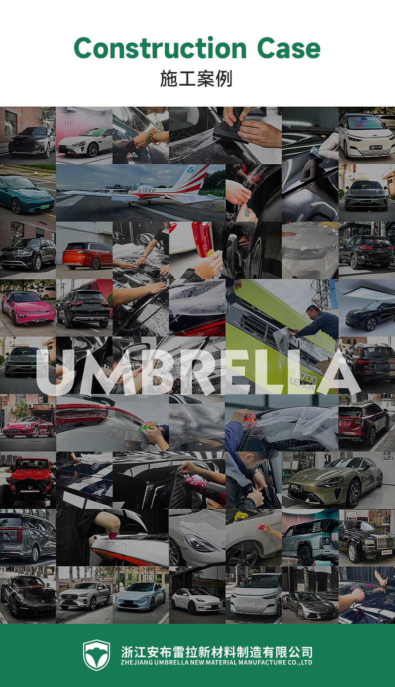 Tpu Invisible Car Cover, Car Paint Protection Film, Ppf, Self-Recovering, Anti-Scratch, Anti-Yellowing, Anti-Dirt, Transparent Protective Film