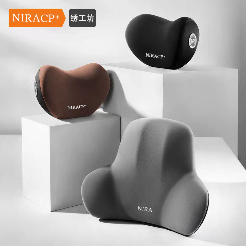 자동차 머리 받침 허리 어깨 베개 자동차 베개 자동차 높이 베개 메모리 면 허리 방석 홈 헤어