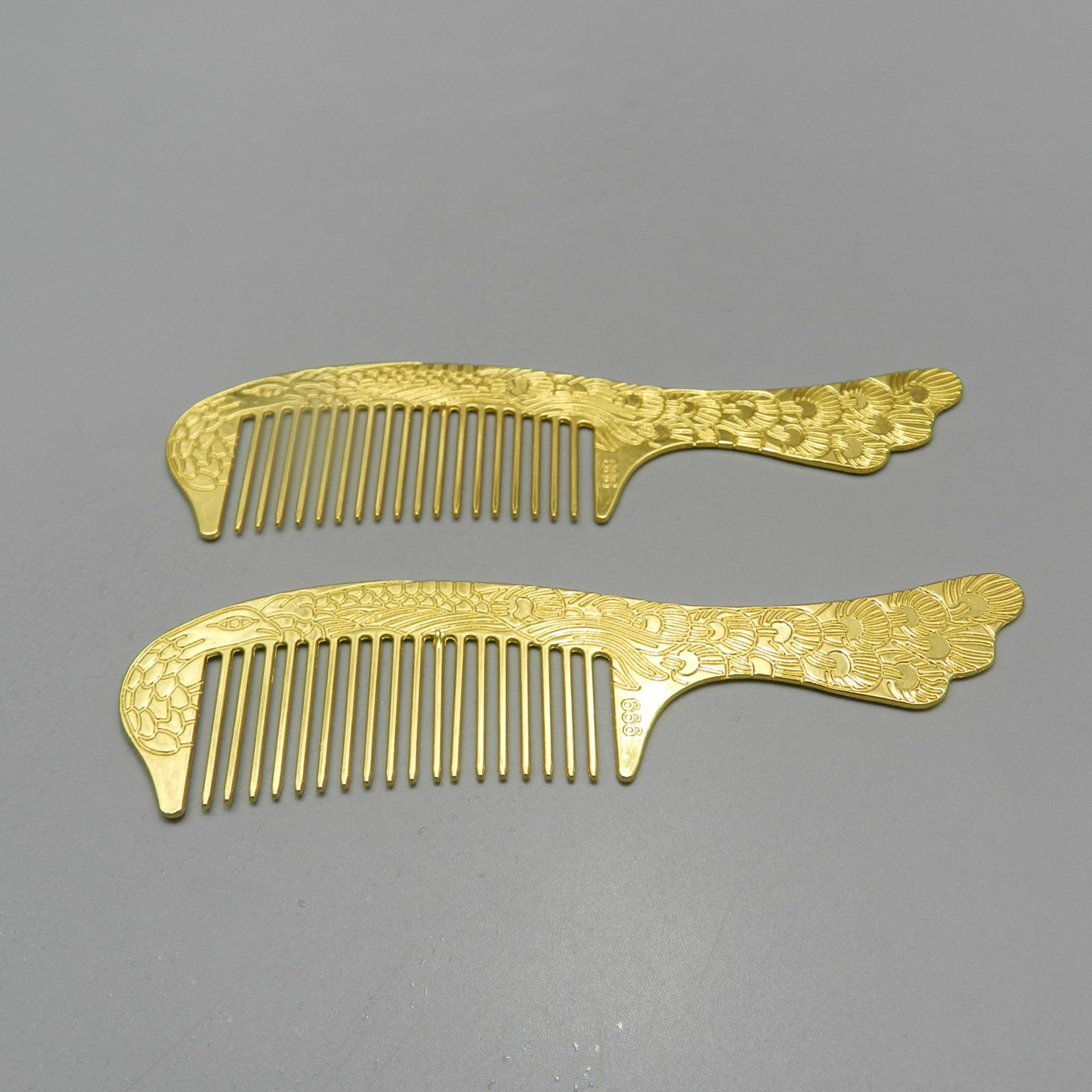 Сохраняющий цвет гребень для волос из сплава изысканный узор гребень из сплава 140*36 мм винтажный резной прямой гребень для волос двусторонний резной