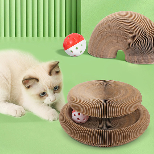 Internet celebrity magic organ cat scratching board cat toy with bell cat claw grinder cat climbing frame pet supplies