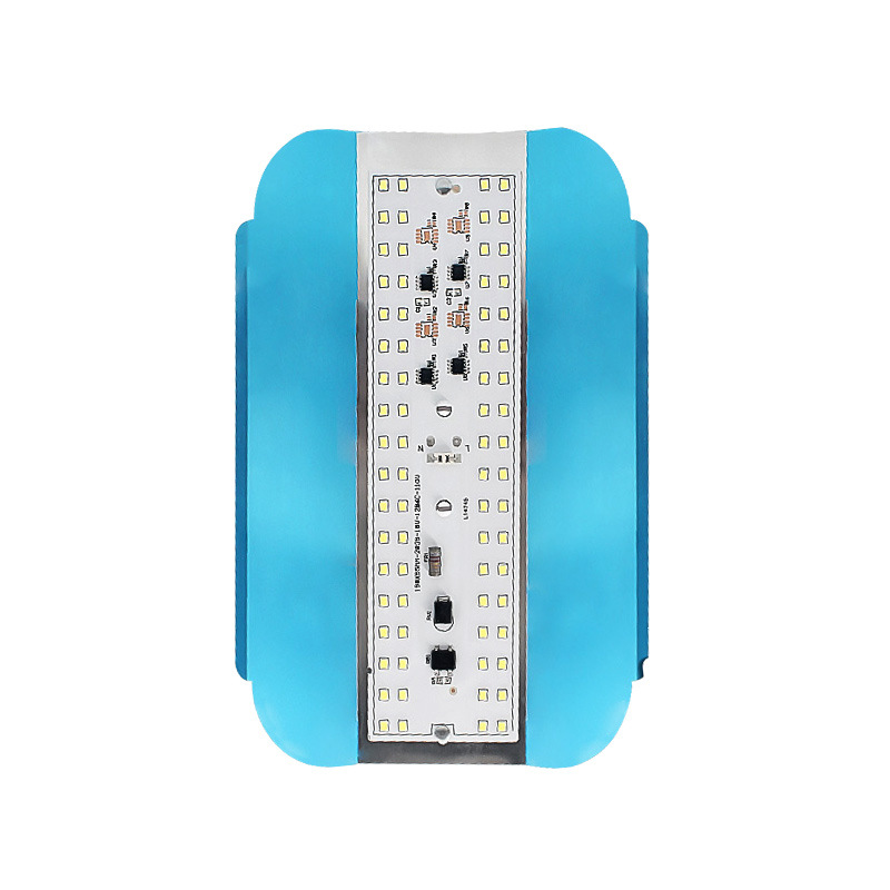 Lámpara de aluminio LED transfronteriza 110V lámpara de inundación superbrillante lámpara solar impermeable al aire libre faro de 100W faro de construcción