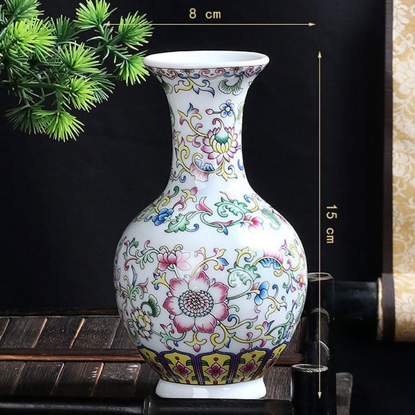 Ceramic retro enamel flower-shaped