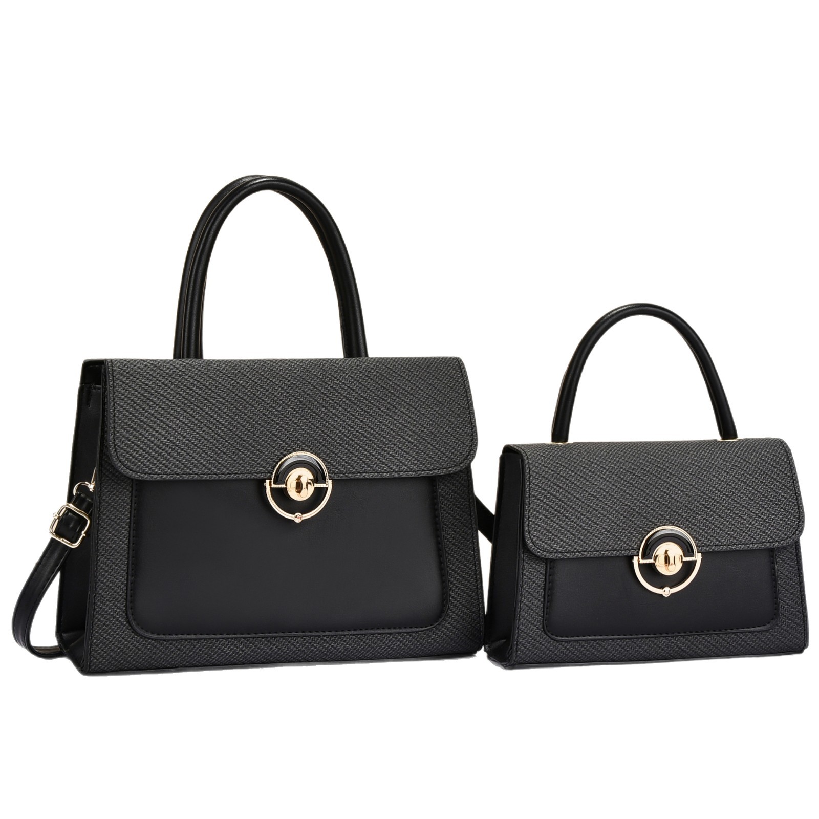Bolso de dos piezas para niños y madres, temperamento, textura, práctico, bolso de mano, bandolera de mensajero de viaje casual, handbags