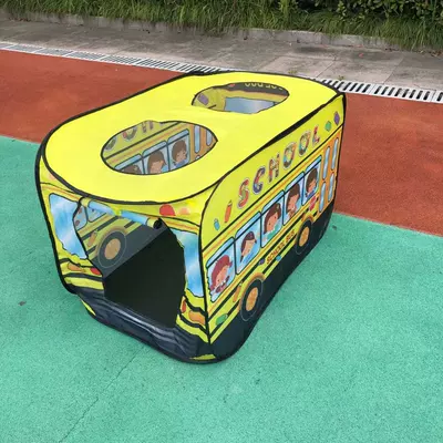 Outdoor folding children's car tent Çadırlar - yellow-1107075cm