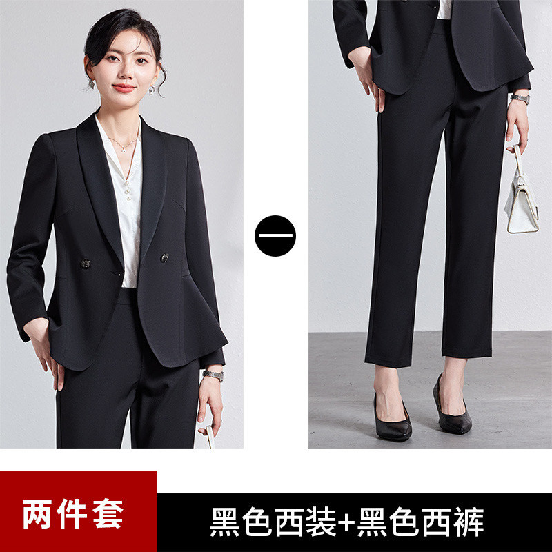Black classic suit jacket, trousers