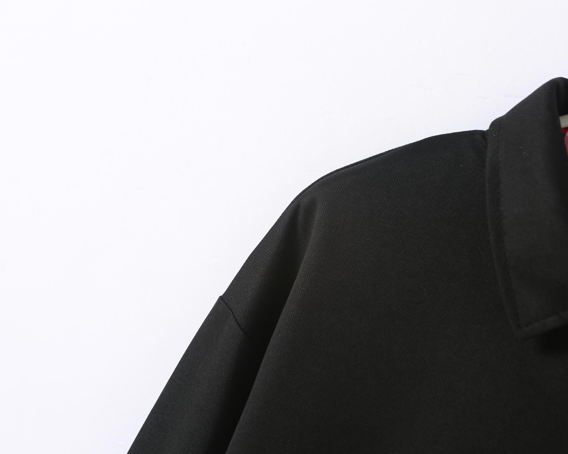 Polo sportivo da uomo con collo a zip per stile autunnale_voghion.com