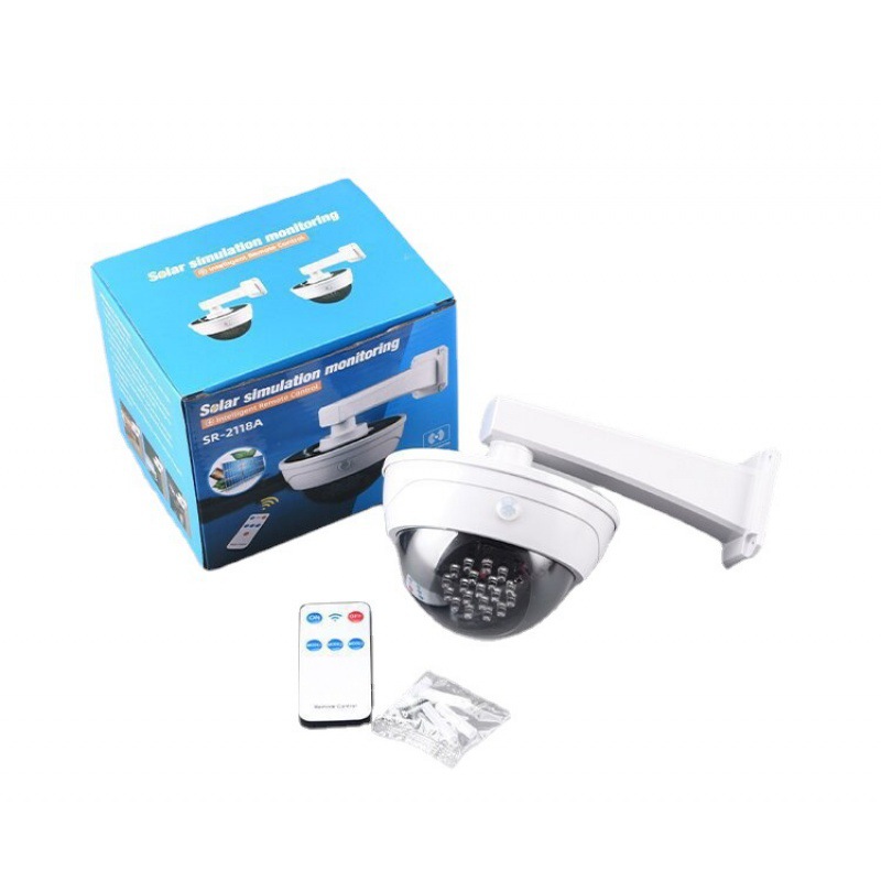 Lámpara solar transfronteriza lámpara de jardín al aire libre lámpara de iluminación de inducción de cuerpo humano inteligente simulación cámara de vigilancia lámpara de calle