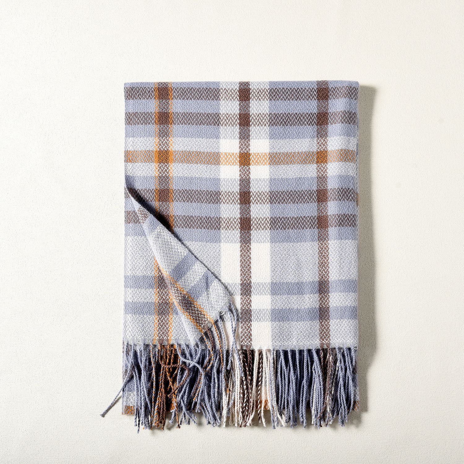 Nuevo bufandas a cuadros para mujeres de invierno de alta calidad espesa y cálida bufandas de cachemir de estilo coreano para mujeres