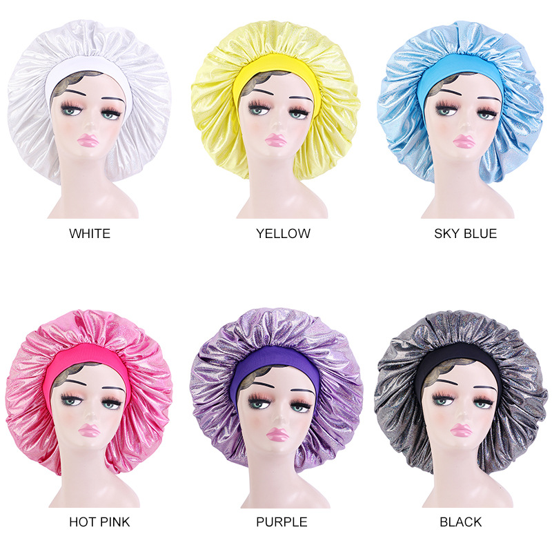 The new wide-side high-elastic head with sleeping hat large pearl…