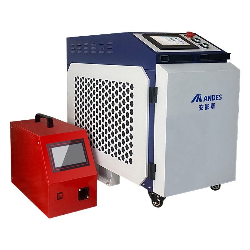 Máquina de soldadura láser portátil Andes, equipo de soldadura de aleación de aluminio inteligente refrigerado por aire, alimentación automática de alambre láser
