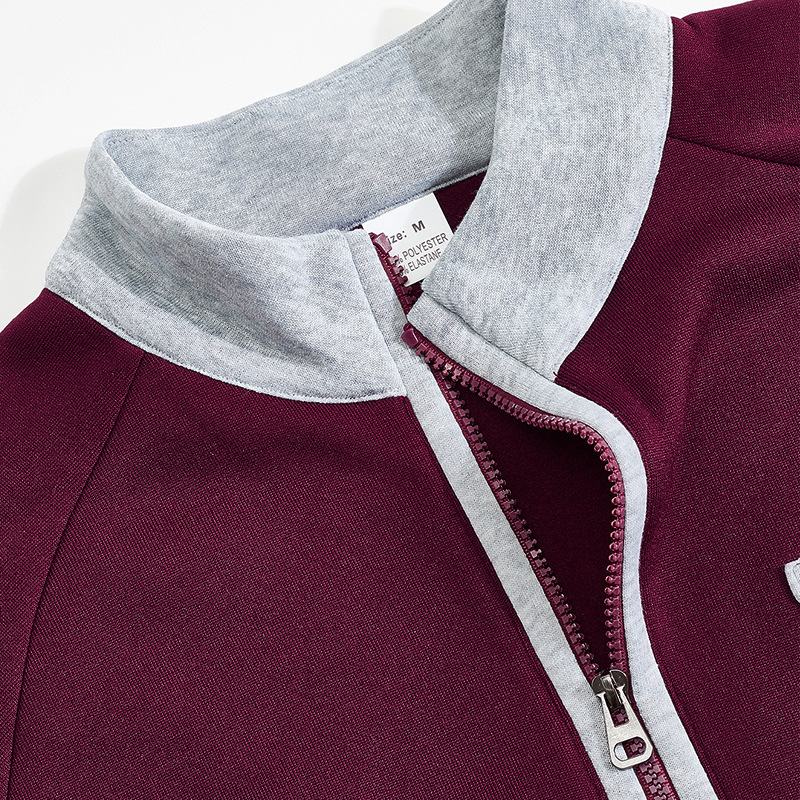 Men's Half Zip Sweatshirt With Stand Collar For Autumn And Winter_voghion.com