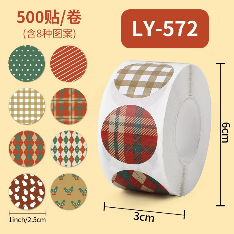 Пакет наклейки для бумаги Guka ручной стикер слов рулон детские милые слова рисунок святой палатка наклейка рулон рождественский материал наклейка особая форма