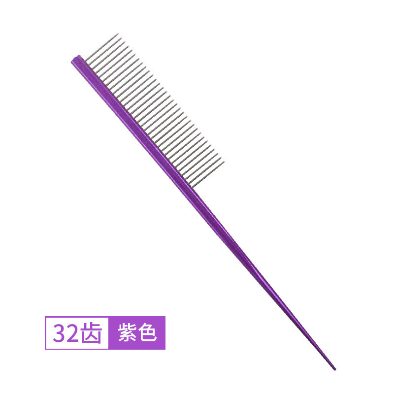 보라색 얇은 치아 사각형 손잡이 (opp)