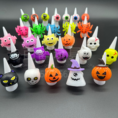 新しいアマゾンゴーストフェスティバルハロウィン発光ゴーストリングカボチャコウモリゴーストフェスティバルフラッシュパーティーランタンおもちゃ