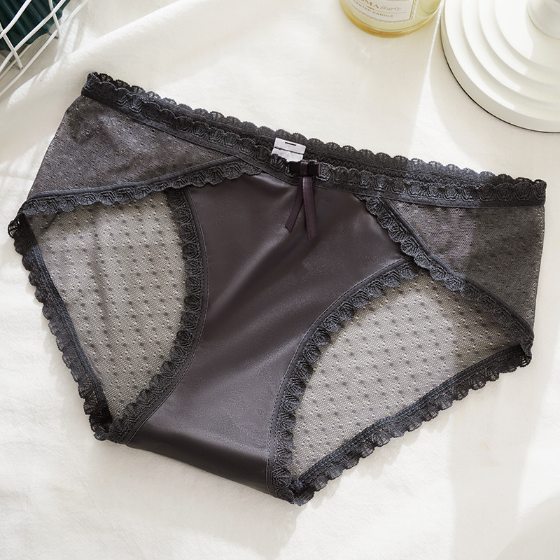 女性用レース下着、日本風メッシュ、透け感のある綿素材、吸湿性のある三角パンツ、卸売、純綿クロッチ、抗菌、露出防止|undefined