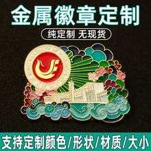 异形合金徽章定制异形烤漆珐琅胸针学校企业纪念胸章校徽襟章定做
