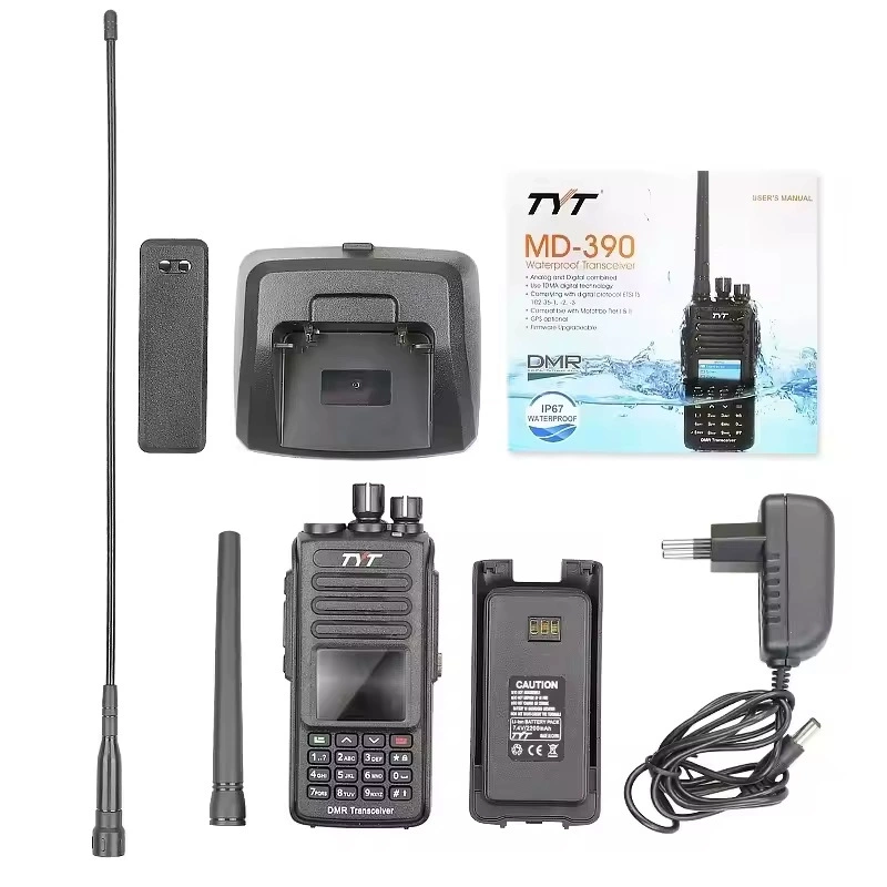 UV-390PLUS / MD390 цифровая радиостанция TYT, влагозащищённая DMR IP67, с GPS и портом Type-C