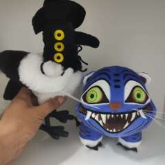 跨境新品kpop demon hunters tiger猎魔女团老虎毛绒玩偶公仔玩偶