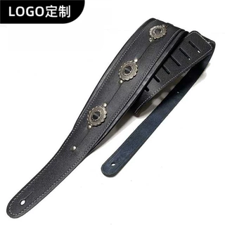 厂家直销全真皮波西尼亚风格吉他背带电木吉他通用定制logo订做
