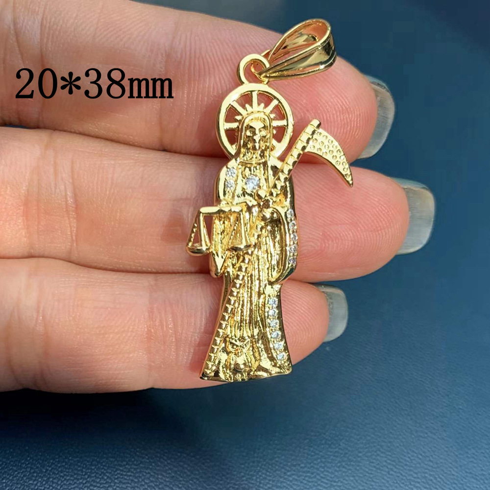 1 Piece Copper Zircon Human Pendant display picture 5