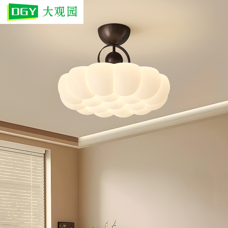 Lámpara de techo para dormitorio Grand View Garden, lámpara de dormitorio principal de estilo vintage con protección para los ojos, nueva lámpara creativa de estilo chino para sala de estudio, iluminación Zhongshan 274L.