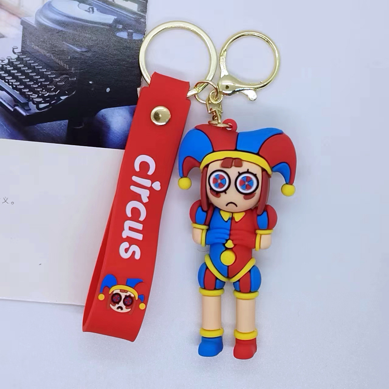 The Amazing Digital Circus Keychain Clown Doll Pendant