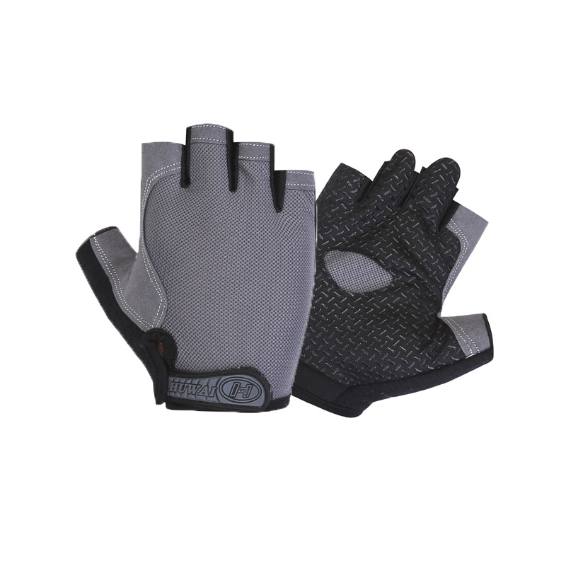 Guantes de fitness para hombres y mujeres de verano Delgado medio dedo deportes equipo anti-capullo entrenamiento barra horizontal resistente al desgaste yoga montar en bicicleta