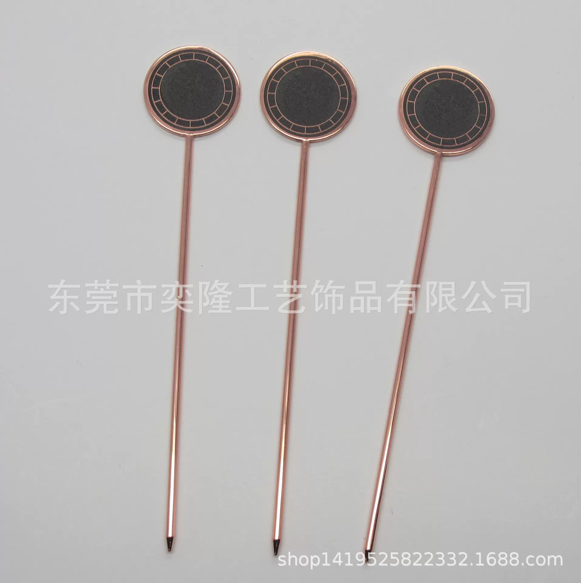 圆形不锈钢水果针 玫瑰金色304不锈钢鸡尾酒签 厂家定制不锈钢签