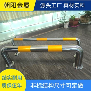 物流仓库专用不锈钢护栏景区门口人车隔离护栏加厚3mm钢管可定制