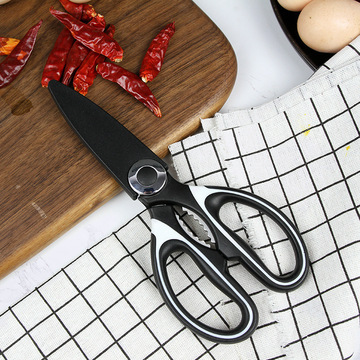2024 Internet celebrity new household kitchen scissors stainless steel vigorously multifunctional panda appearance kitchen scissors