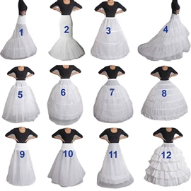 头纱;半身裙;裙撑