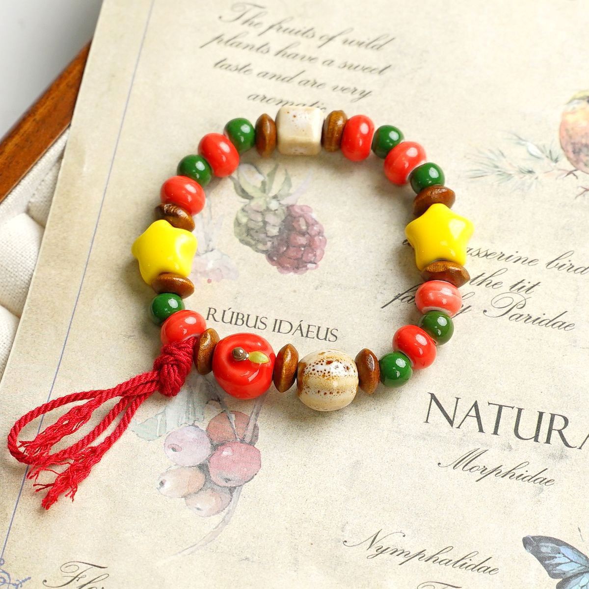 Jingdezhen pulsera de cerámica de verano mujer alta sensación galletas serie de gatos nicho diseño universal pulsera alta sensación