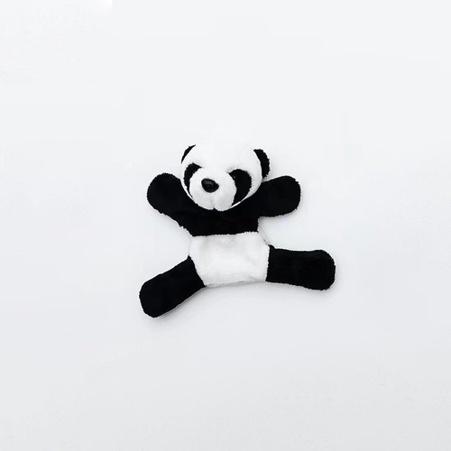 Panda plush fridge magnet cute cartoon plush toy Chengdu tourist souvenir gift mini panda magnetic sticker